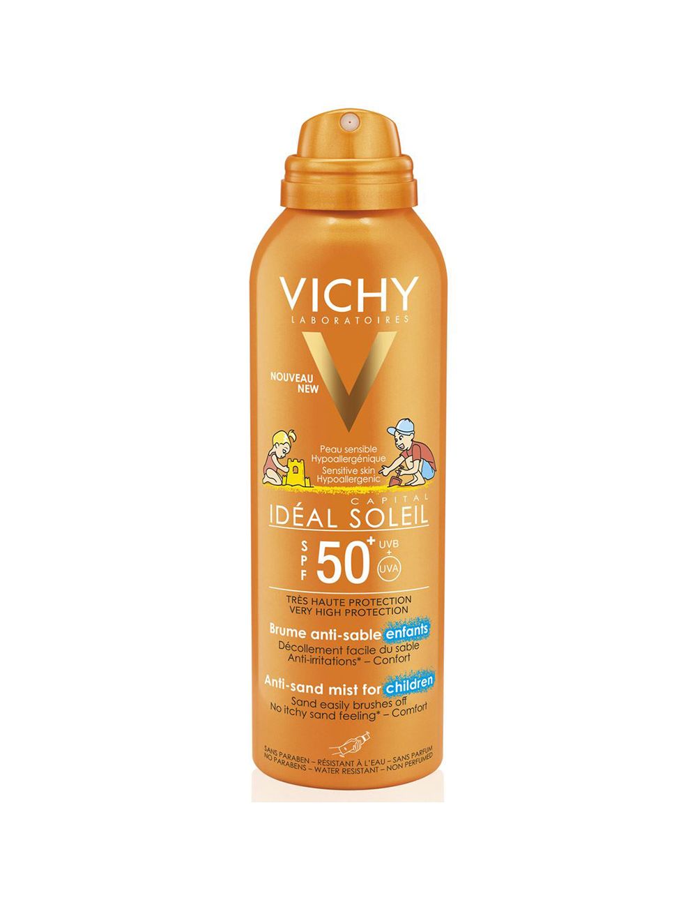 Vichy Idéalia Soleil Bruma Fps50+ Anti-Arena y Agua para niños